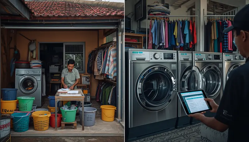 Perbedaan Laundry Skala Rumahan dan Skala Outlet